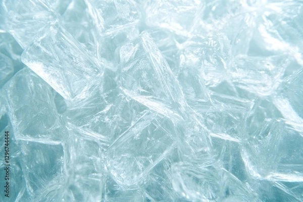 Obraz Translucent shards create cool and refreshing atmosphere, sparkl