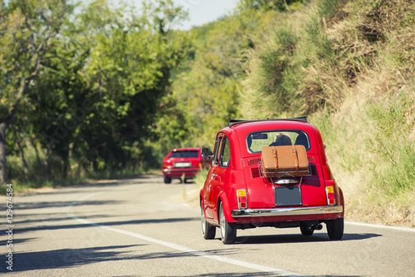 Fototapeta In vacanza con l'auto d'epoca