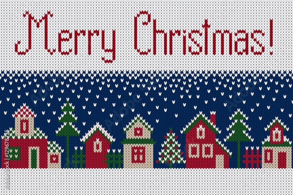 Obraz seamless christmas border