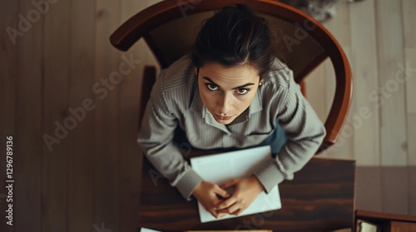 Fototapeta girl with a book