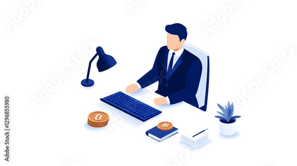 Fototapeta Business compliance of document management. Document or file icons and checkmark. Businessman stored documents on server according to law
