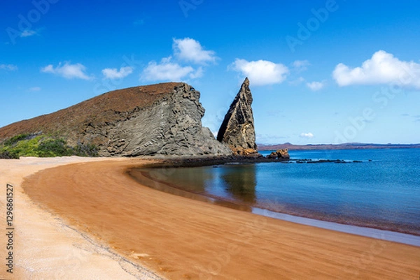 Obraz Beach on Bartolomé Island, Galapagos
