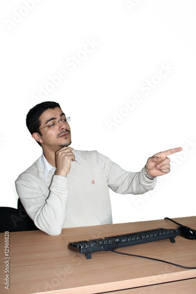 Obraz Cadre montrant du doigt