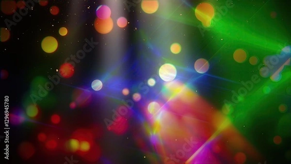 Fototapeta Abstract multicolored lights. Computer generated