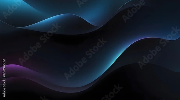 Fototapeta dark blue color curves abstract, twisted textured with bright and glow. backgrounds for web banner, ads, poster, presentations, concept, templates and copy space