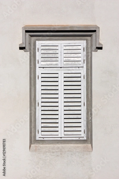 Fototapeta Closed window shutters