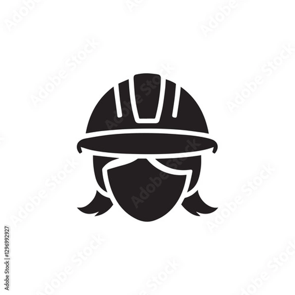 Obraz  children helmet icon design template vector
