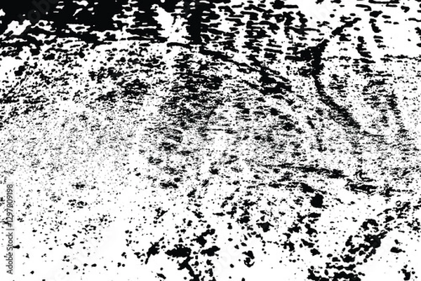 Fototapeta Grunge distress random dirt paint ink stains smudge background overlay. Black particle and liquid dirt random distribution texture. Splatter background. Grunge dust paint splats.