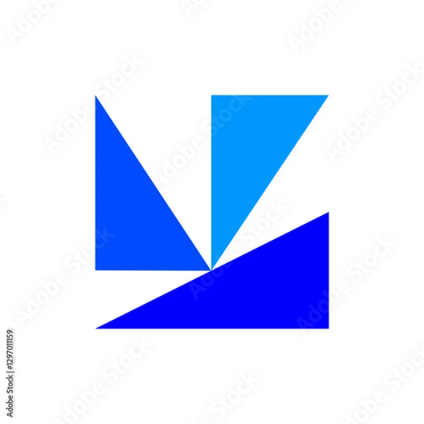 Fototapeta Abstract logo. Icon design. Template elements. Geometric abstract logos