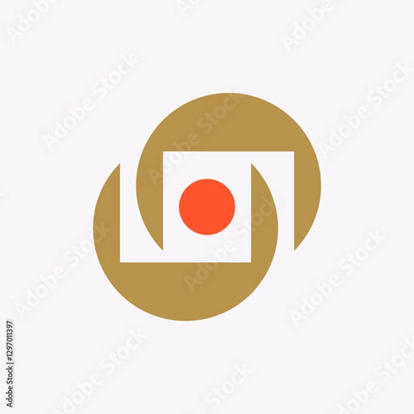 Fototapeta Abstract logo. Icon design. Template elements. Geometric abstract logos