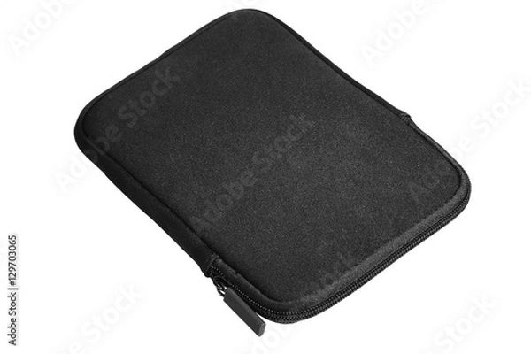 Obraz Tablet case cover bag black back angle