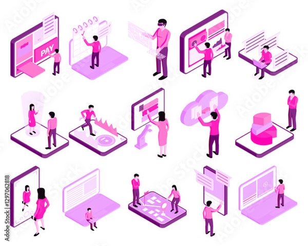 Obraz Flat website illustration pack
