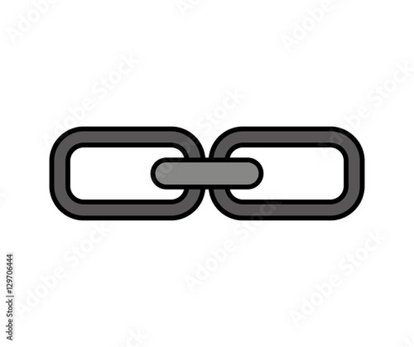 Fototapeta chain metal isolated icon vector illustration design