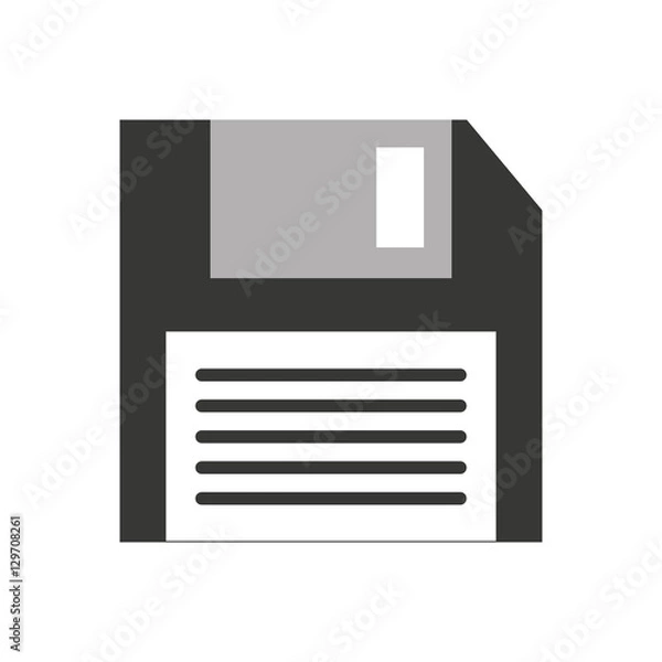 Obraz floppy disk isolated icon vector illustration design