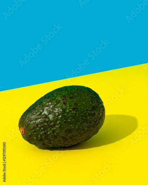 Obraz Avocado on yellow