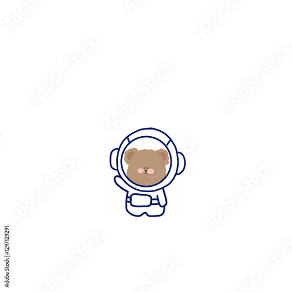 Fototapeta หมีอวกาศ