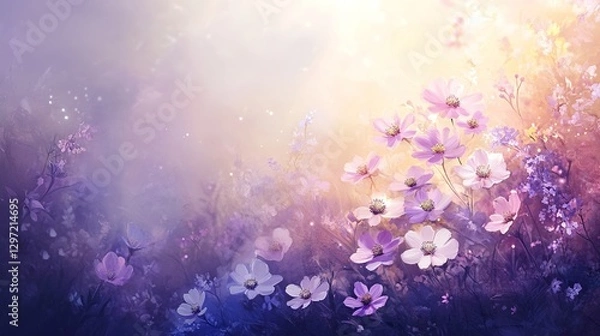 Fototapeta abstract floral background