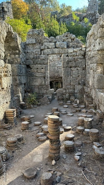 Obraz Ruins of an ancient Byzantine city.