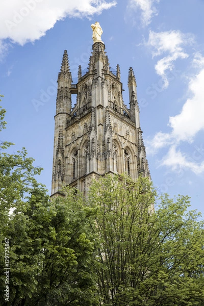 Fototapeta Saint-André cathedral, Pey Berland Bell tower, Bordeaux, France