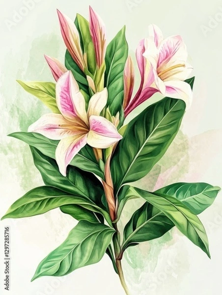 Obraz Watercolor Lilies