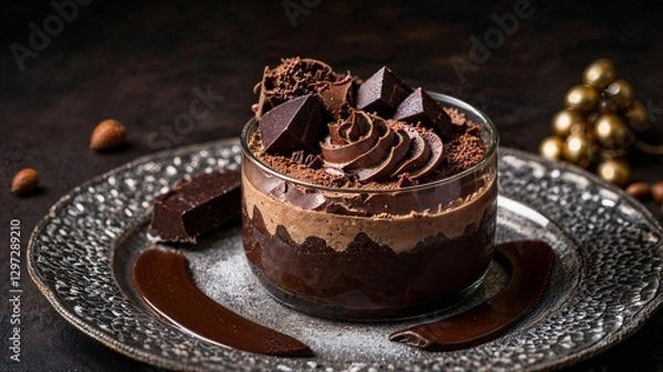 Fototapeta Delizia al Cioccolato e Nocciole