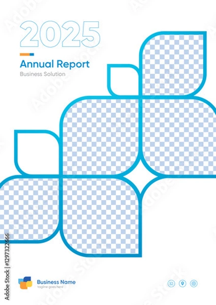 Fototapeta Simple Annual Report Proposal Design