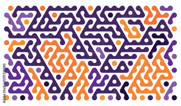 Fototapeta Abstract Colorful Hexagonal Pattern