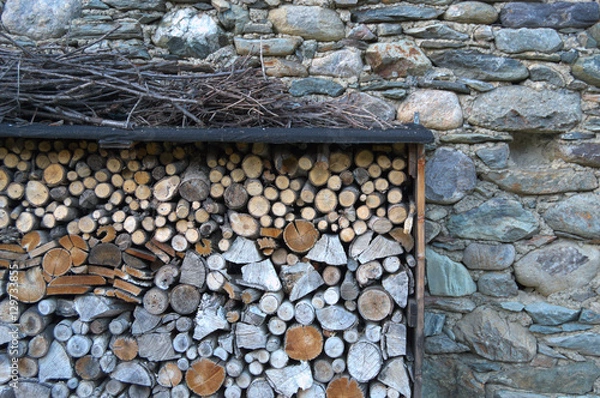 Obraz Legna da ardere impilata