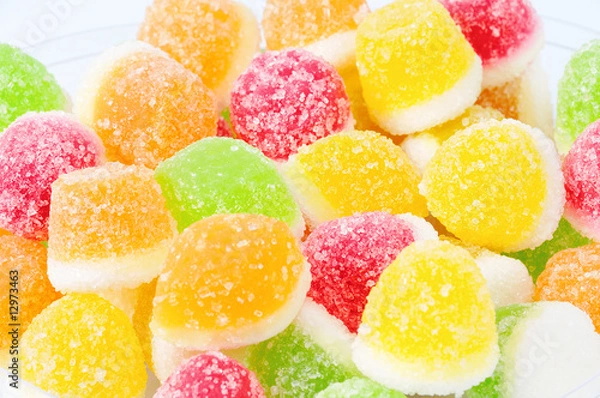 Fototapeta heap from fruit candy