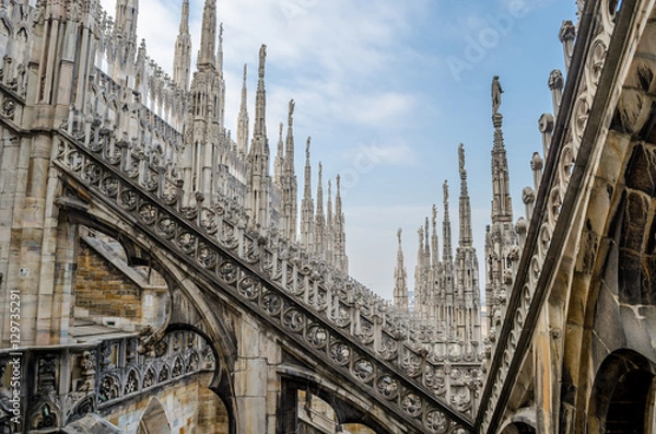 Obraz Milan Duomo terrace view