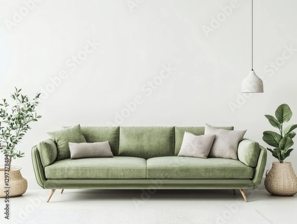 Fototapeta Light Green Sofa