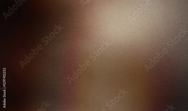 Fototapeta Smooth brown color gradations with a rough texture, for the background of brochures, banners, social media advertisements.