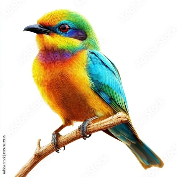 Fototapeta Colorful Bird on a Branch