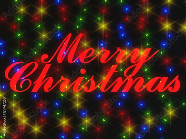 Fototapeta Рождество гирлянда 3d rendering