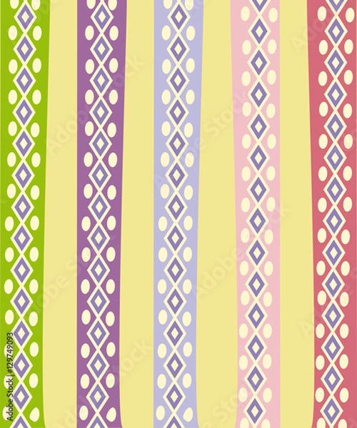 Obraz Ethnic Abstract bright pattern background. 