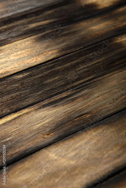 Fototapeta art background from burnt planks