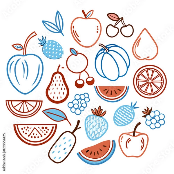 Fototapeta fruits and berries