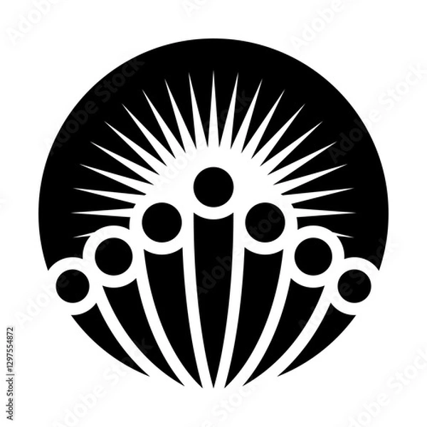 Obraz People Sun Vector Logo Design Template