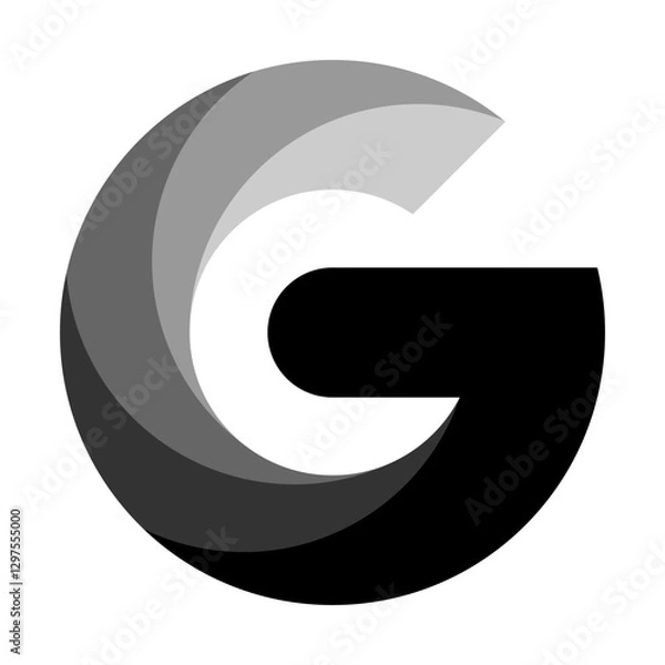 Obraz G Letter Vector Logo Design Template