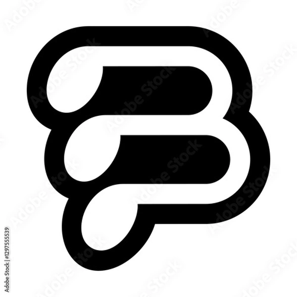 Obraz B Letter Vector Logo Design Template