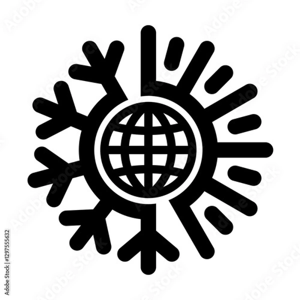 Obraz Hot Cold Vector Logo Design Template