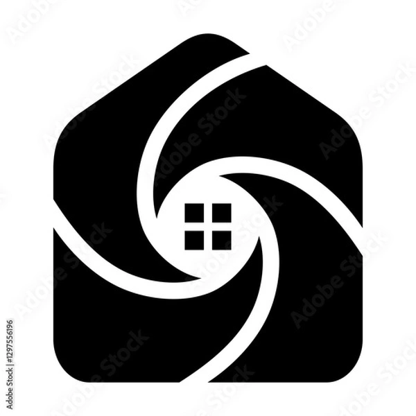 Obraz Abstract House Vector Logo Design Template