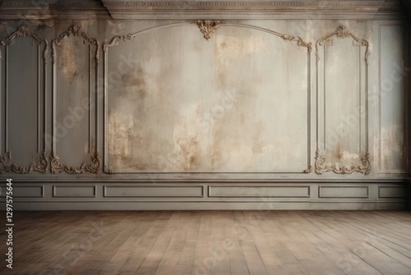 Fototapeta classic photo studio background for digital photo composites, elegant, muted tones, clean colors, wedding, family ,professional, high definition, timeless, versatile, minimalistic


