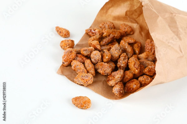 Obraz braune gebrannte Mandeln