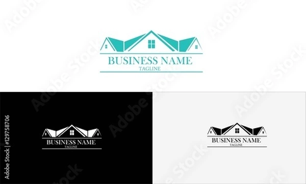 Obraz home and building vector logo