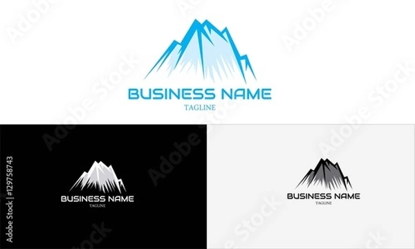 Obraz sport logo and mountain vector