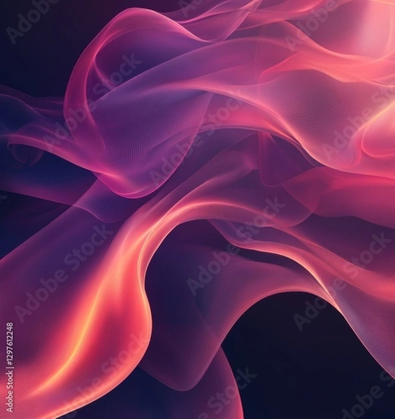 Obraz Futuristic Fluid Abstract Design, Generative AI
