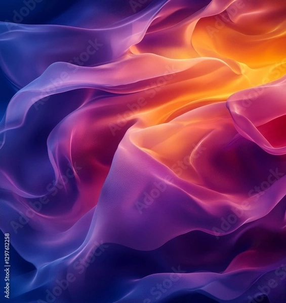 Obraz Futuristic Fluid Abstract Design, Generative AI