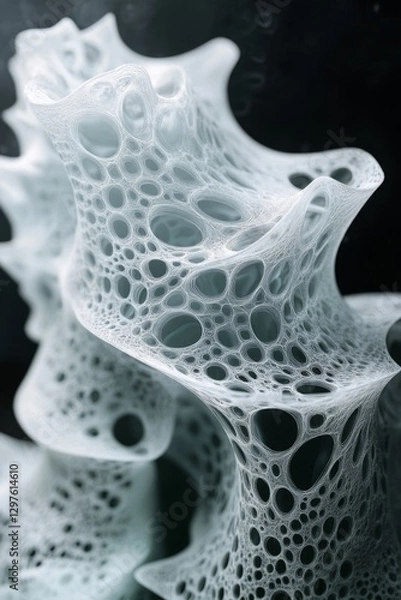 Obraz Fluid and Soft Digital Design, Generative AI