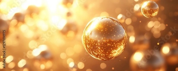 Obraz Nurturing new life in a sunlit garden at dawn, Generative AI